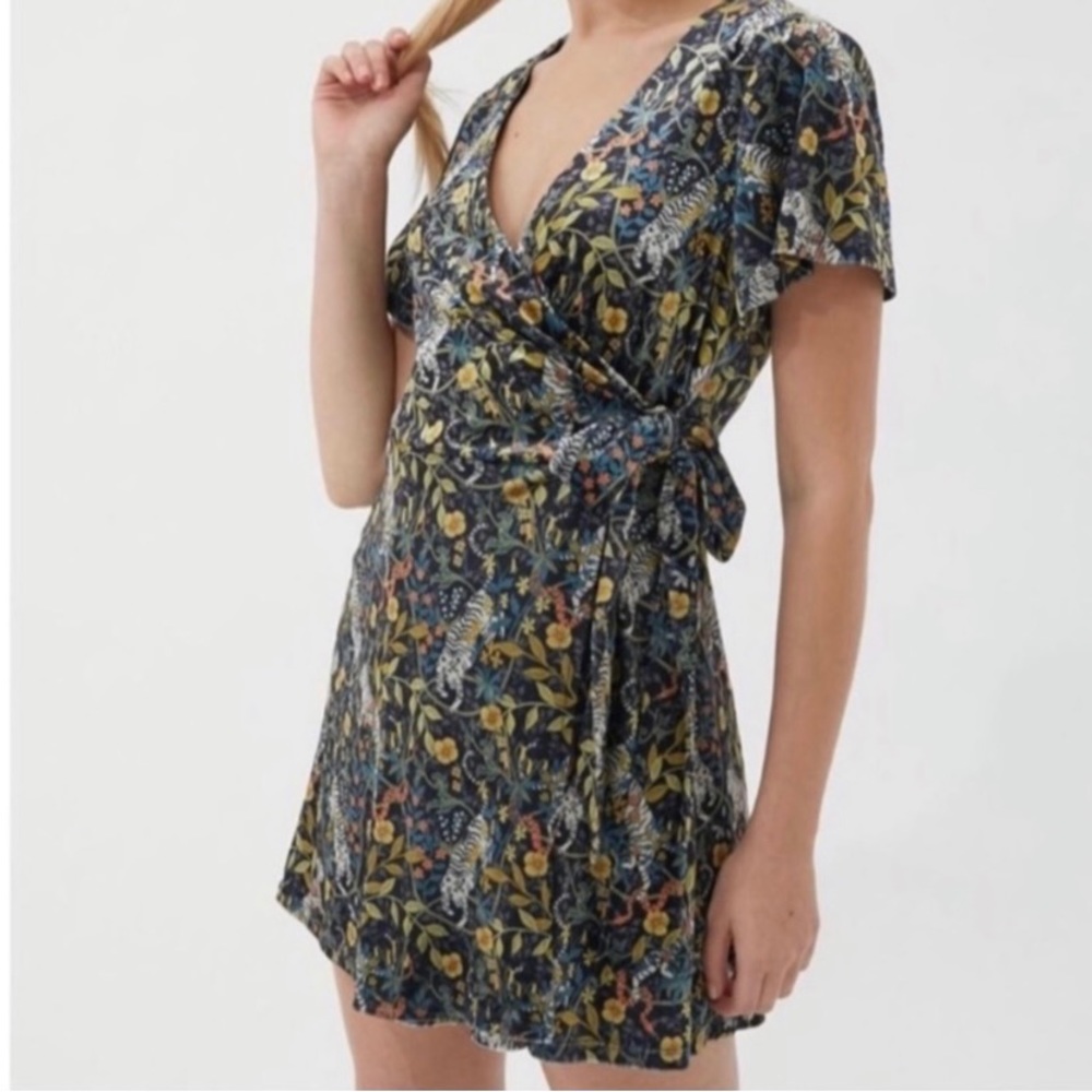 NWOT Urban Outfitters Velvet Tiger Jungle Dress